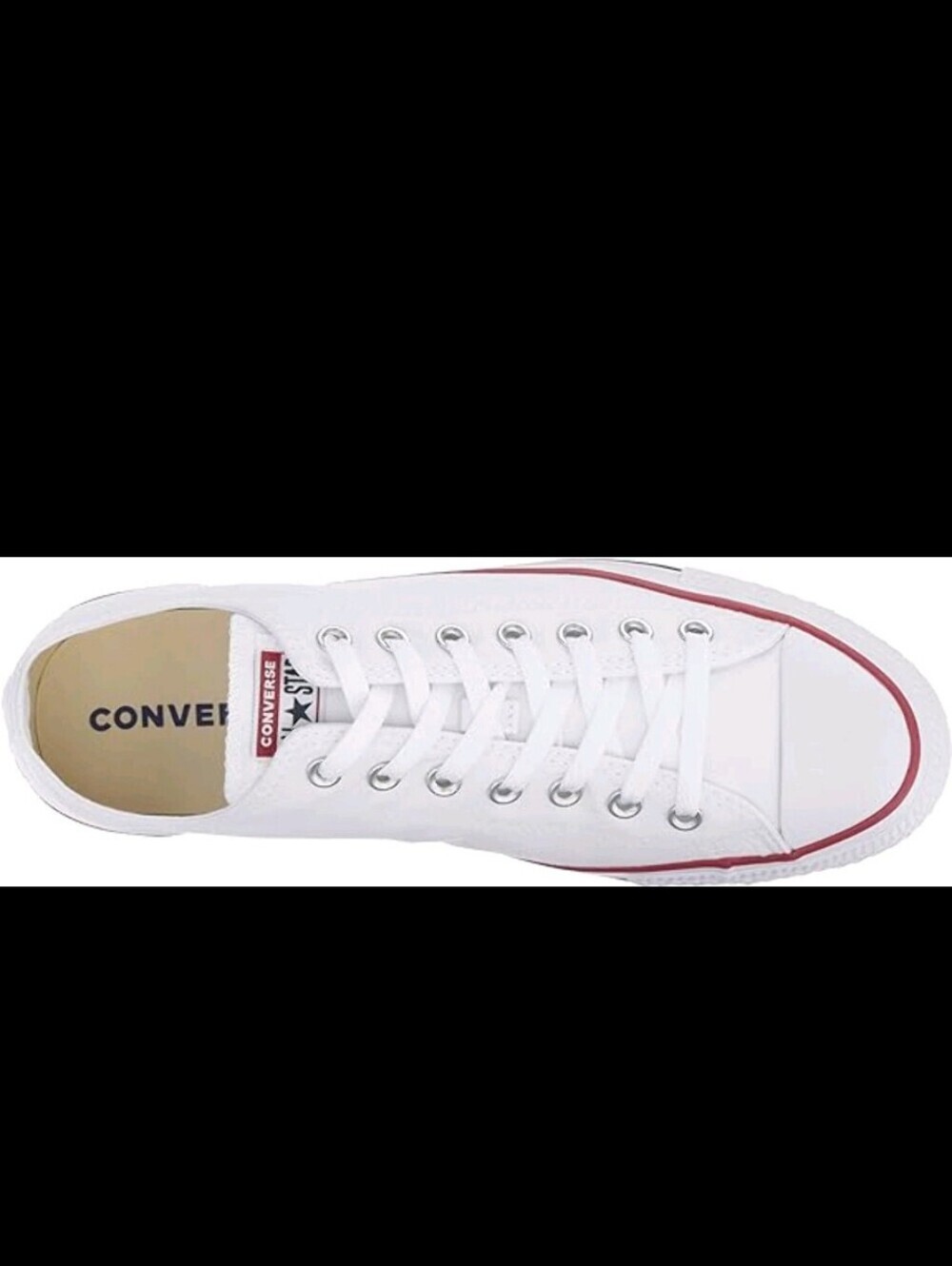 Converse Chuck Taylor All Star Low Top Canvas Optical White M7652 / M7652C - Picture 4 of 9